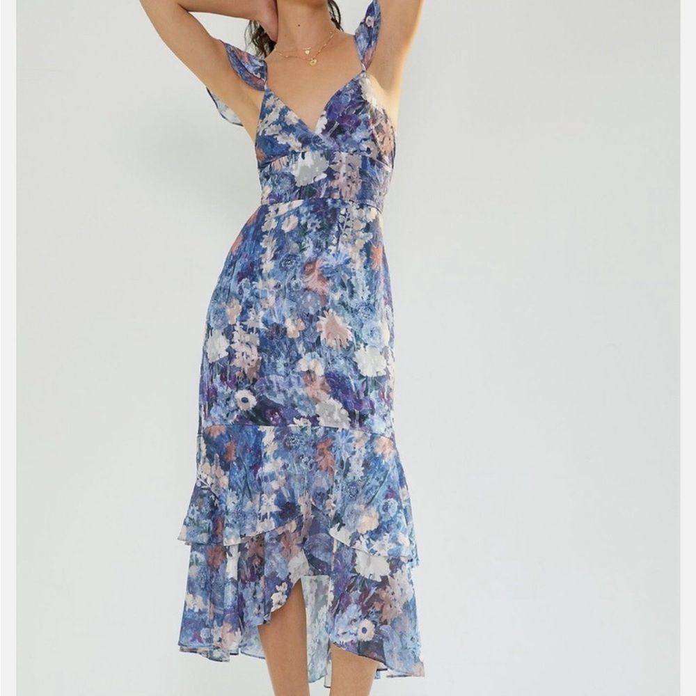Anthropologie Midi Hutch Ruffled Tiered midi dress new w tag!